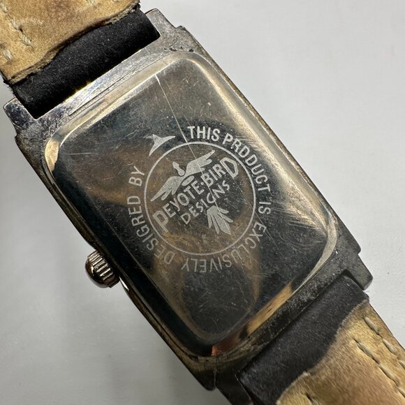 Peyote Bird Sante Fe Watch Sterling Silver Mother Of Pearl Dial New Battery 8" - Picture 7 of 15